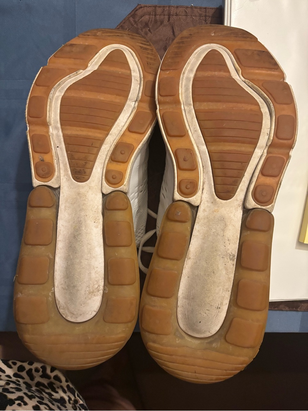 Nike white and tan Air Max 270 sneakers - Picture 5 of 5